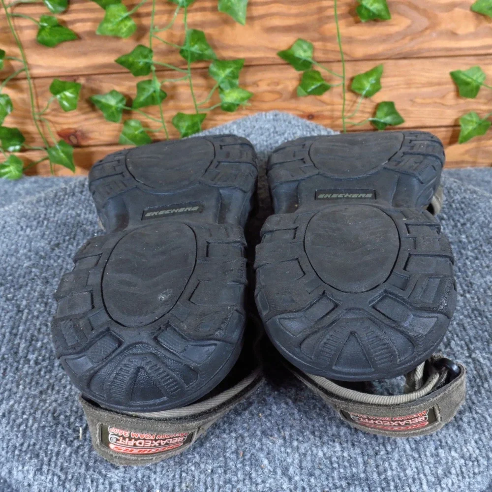 Skechers Garver Louden Mens Sandal Size 12 Outdoor Trail Hiking Olive‎ Leather